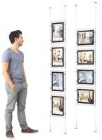 Porte-visuels rétro-éclairé A4