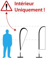 Drapeau publicitaire PLV
