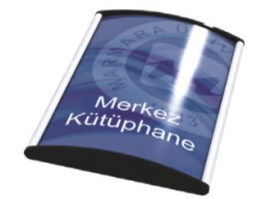 Porte-visuel bombé pour bureau