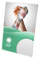 Porte-visuel plexiglas avec retour arrière