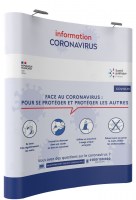 Stand parapluie information Covid