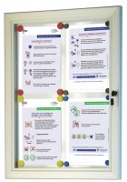 Tableau d'affichage information prévention covid-19