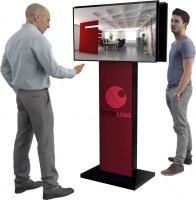 Totem recto-verso double écran 43 pouces Astria