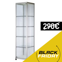 Vitrine métal vitrée